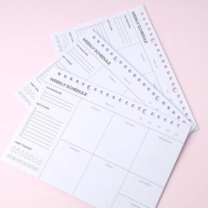 bukuqu A5 Loose Leaf LN308 Weekly Schedule