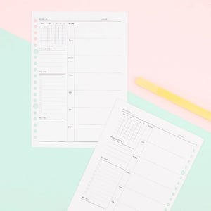 bukuqu A5 Loose Leaf LN305 Weekly Priorities