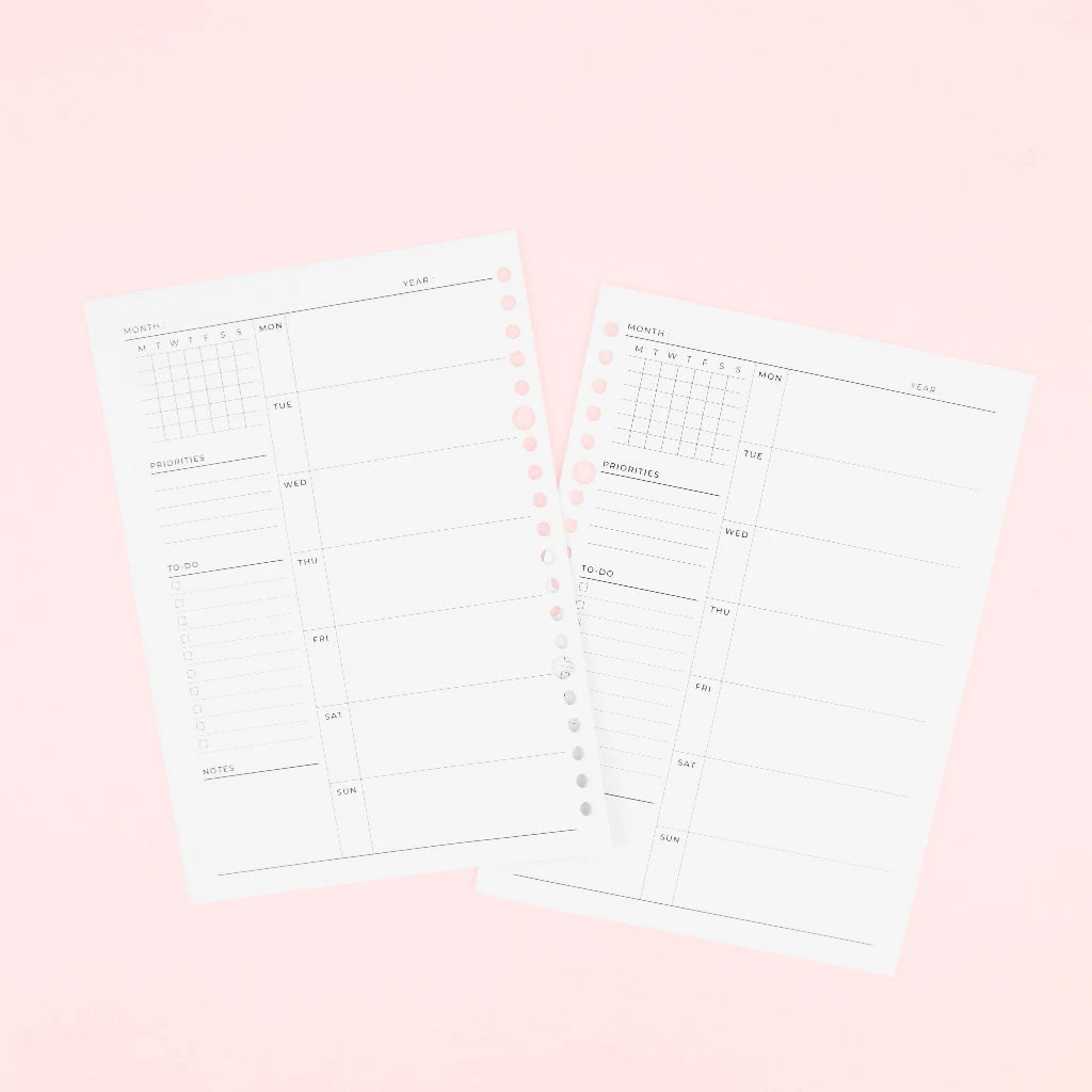 bukuqu A5 Loose Leaf LN305 Weekly Priorities