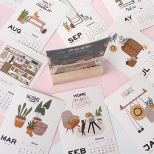 Calendar 2026 A6 #Dreams - Wooden