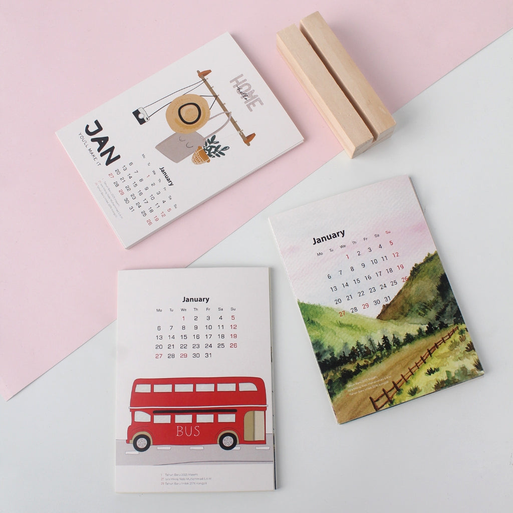 Calendar 2026 A6 #Dreams - Wooden