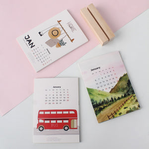 Calendar 2026 A6 #Dreams - Wooden