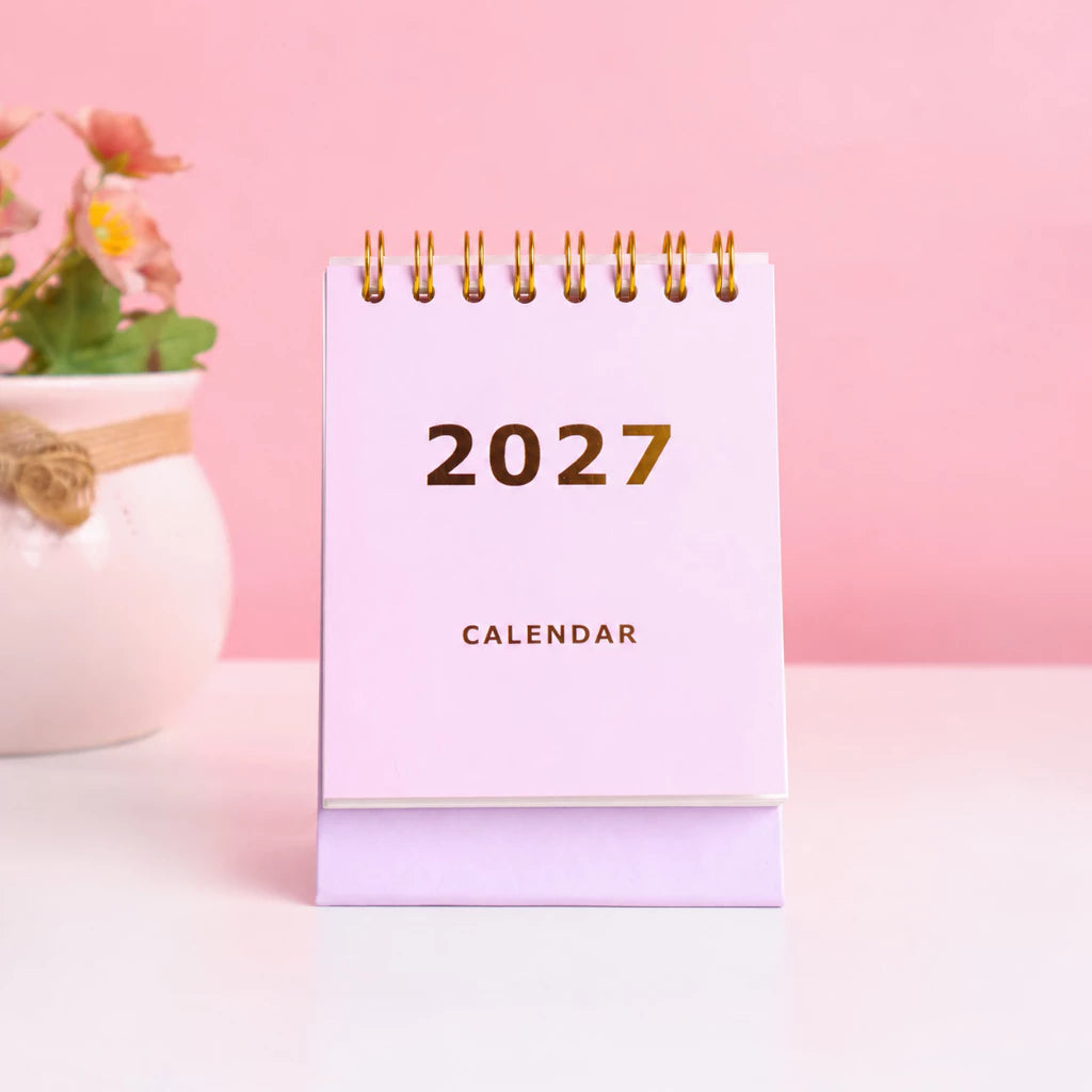 bukuqu A7 Calendar Meja 2027 - 4 warna