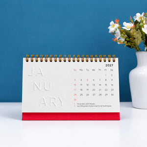 bukuqu Calendar Emboss Huruf 2027