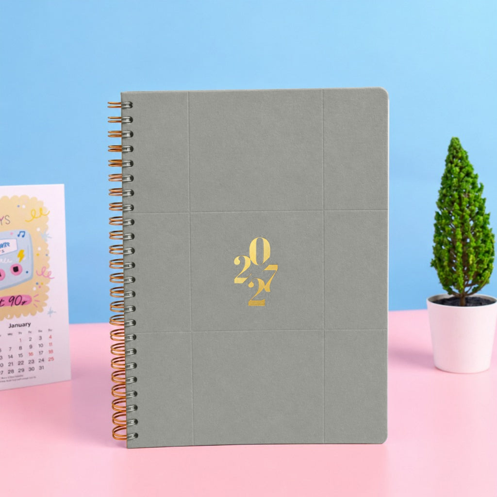bukuqu Planner A5 Spiral Emboss Agenda 2027