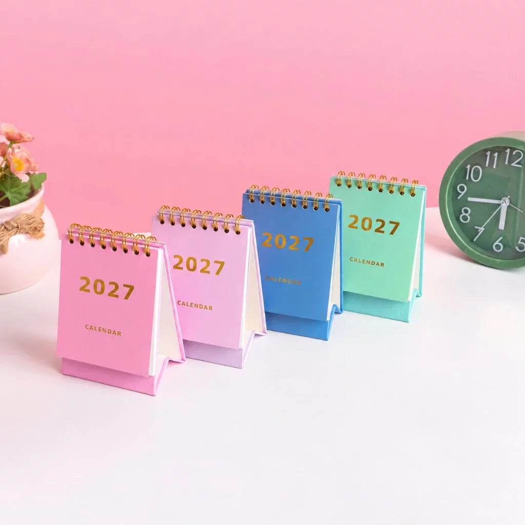 bukuqu A7 Calendar Meja 2027 - 4 warna