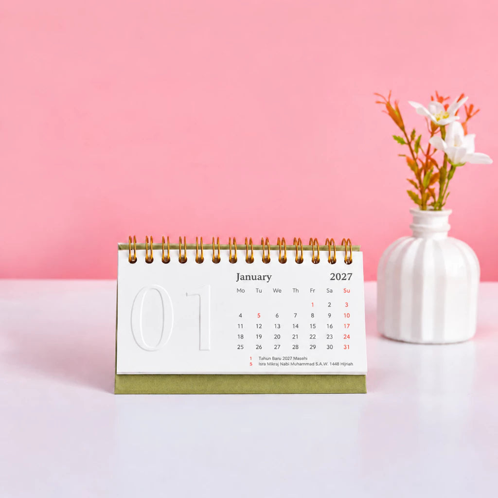 bukuqu Calendar Emboss Mini 2027