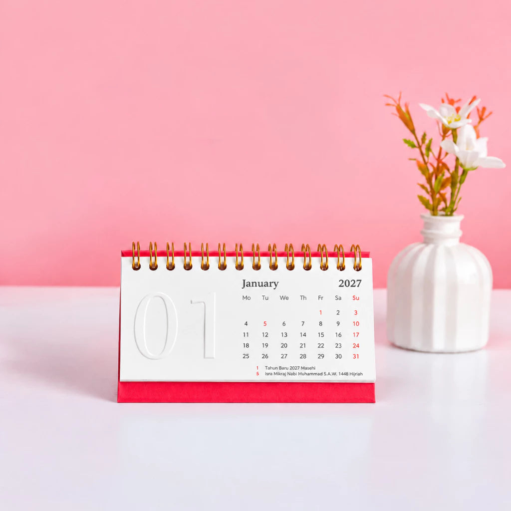 bukuqu Calendar Emboss Mini 2027