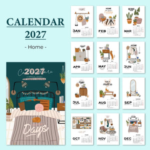 bukuqu A6 Calendar Meja 2027 - Home