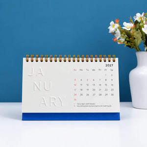 bukuqu Calendar Emboss Huruf 2027