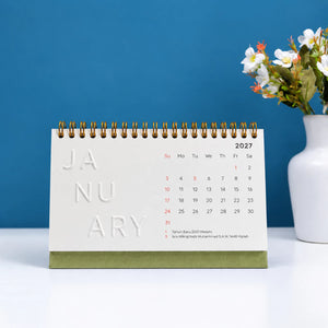 bukuqu Calendar Emboss Huruf 2027
