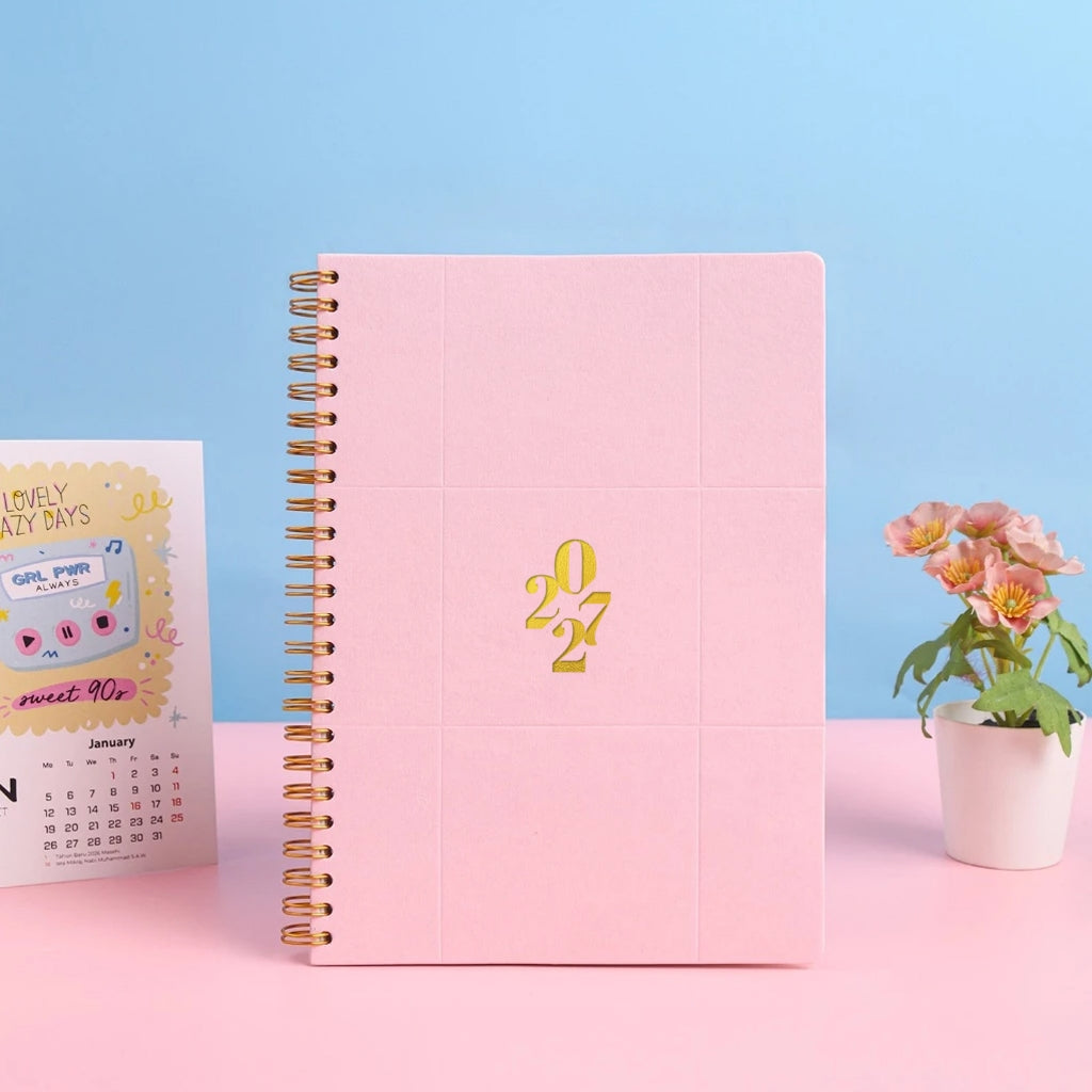 bukuqu Planner A5 Spiral Emboss Agenda 2027