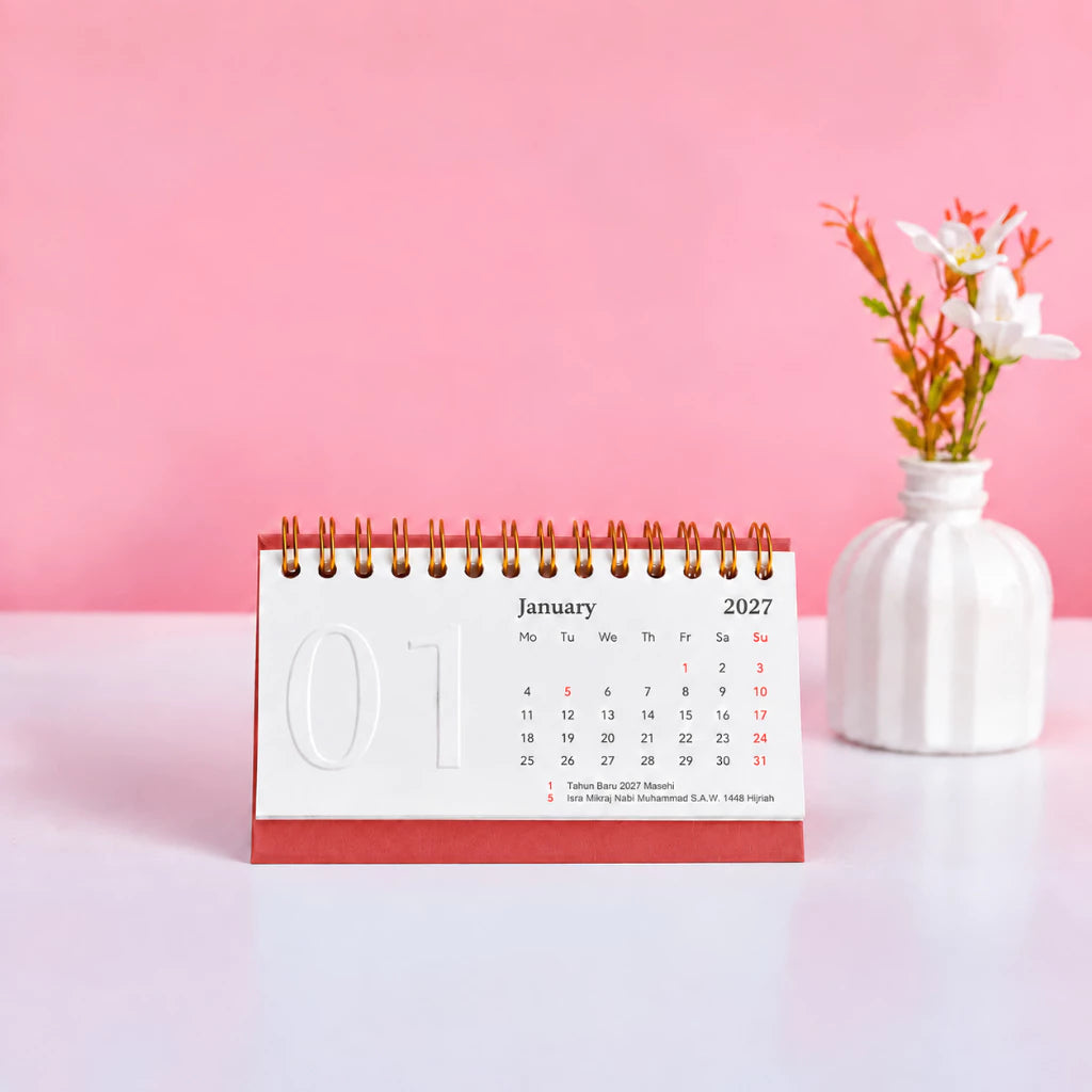 bukuqu Calendar Emboss Mini 2027