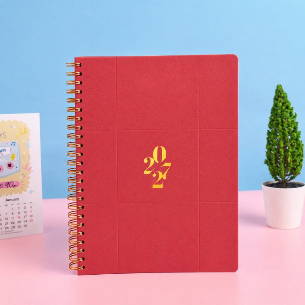 bukuqu Planner A5 Spiral Emboss Agenda 2027
