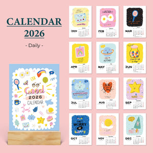 Calendar 2026 A6 #Dreams - Wooden