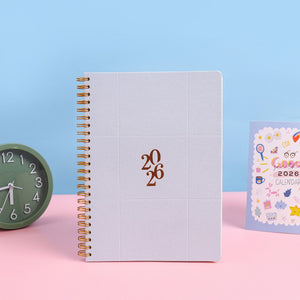 Planner 2026 Spiral A5 Emboss