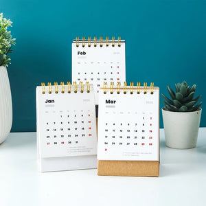 Calendar Meja A7 2026 - Sablon Putih