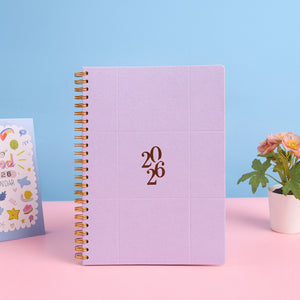 Planner 2026 Spiral A5 Emboss