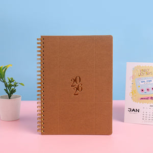 Planner 2026 Spiral A5 Emboss