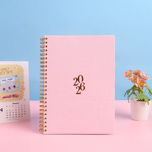 Planner 2026 Spiral A5 Emboss