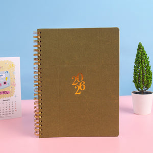 Planner 2026 Spiral A5 Emboss