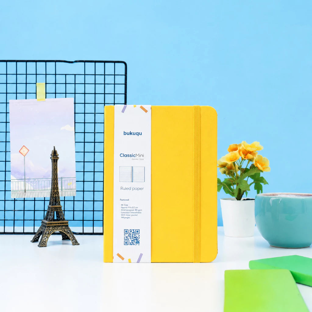 bukuqu B6 Classic Notebook Yellow