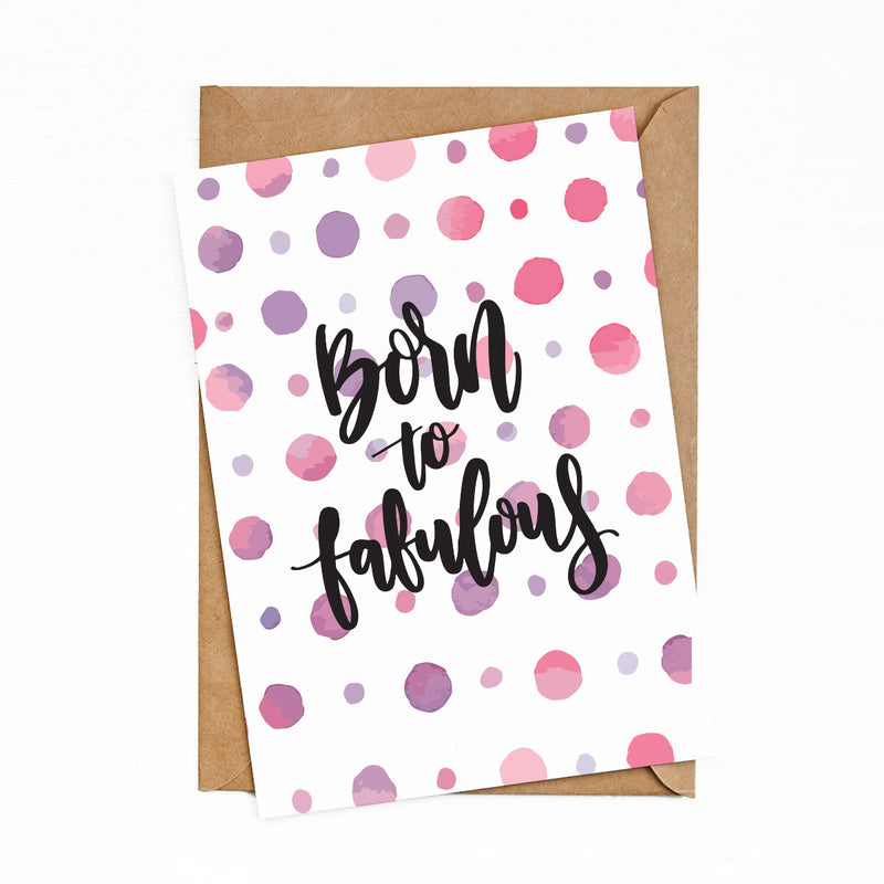 Greeting Cards Born to fabulous by bukuqu