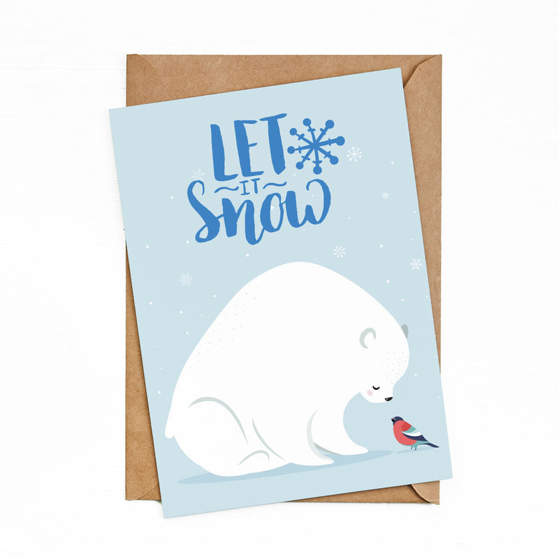 Greeting Cards Lets it snow by bukuqu