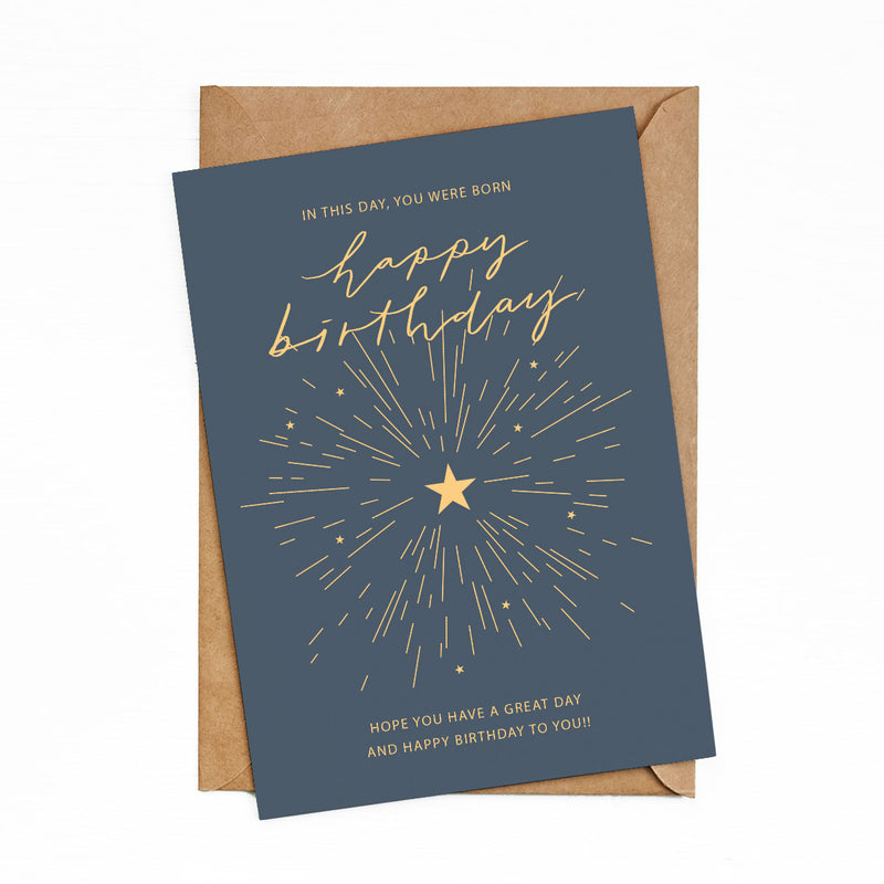 Greeting Cards HBD Star by bukuqu