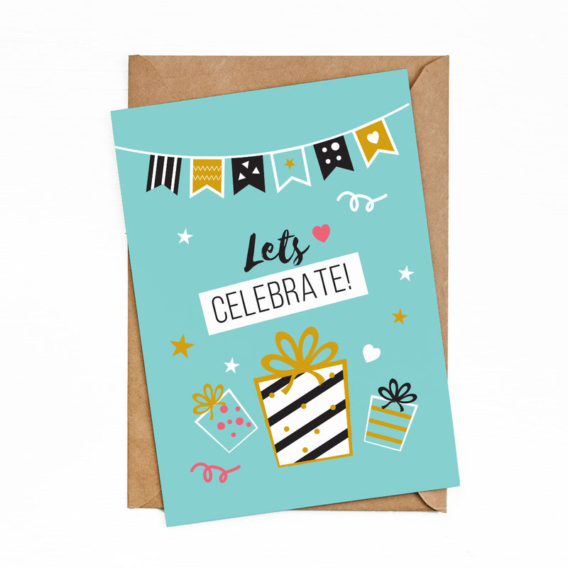 Greeting Cards Let's Celebrate by bukuqu
