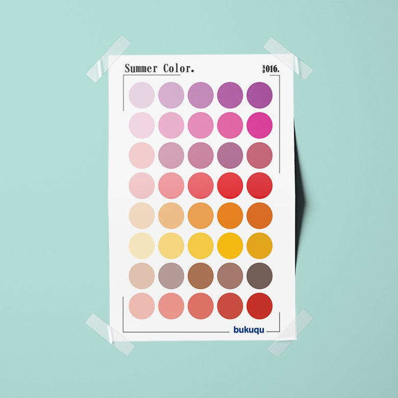 Stiker Deco Summer Color by bukuqu