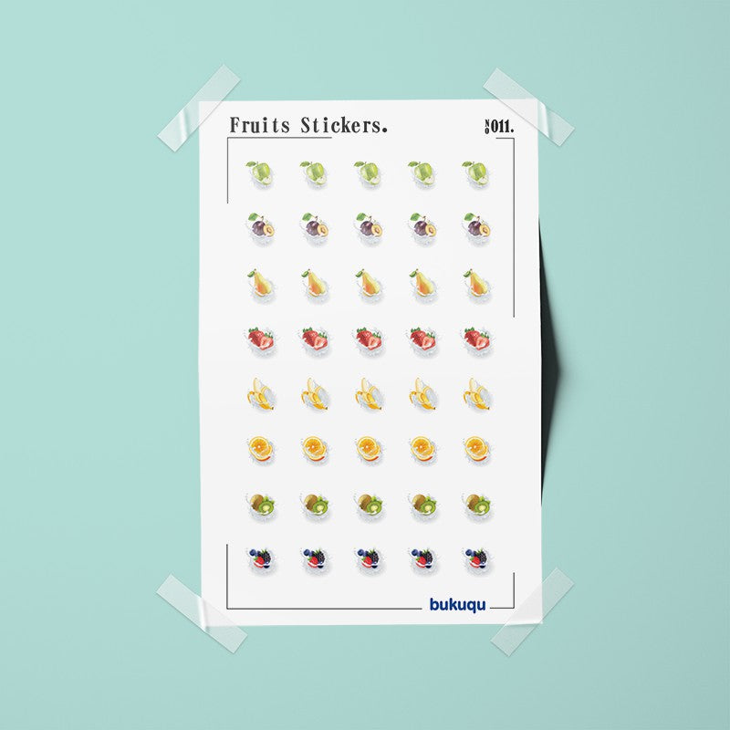 Stiker Deco Fruits Stickers by bukuqu