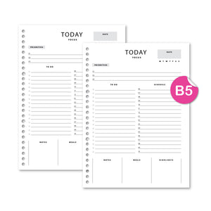 Loose Leaf B5 Today Focus by bukuqu