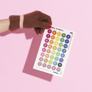 Stiker Deco Alphabet Stickers by bukuqu