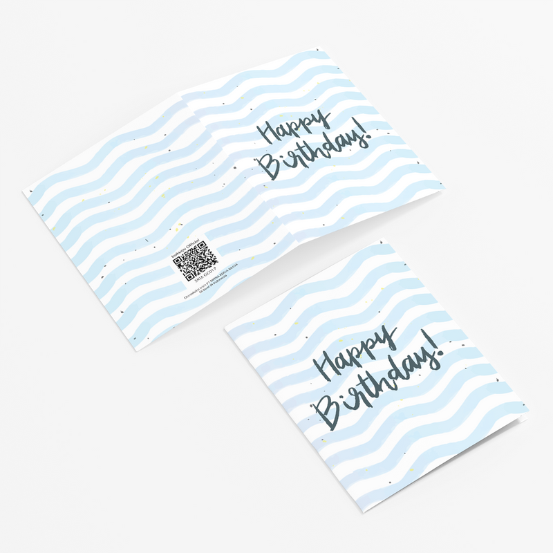 Greeting Cards HBD Blue by bukuqu