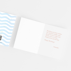 Greeting Cards HBD Blue by bukuqu