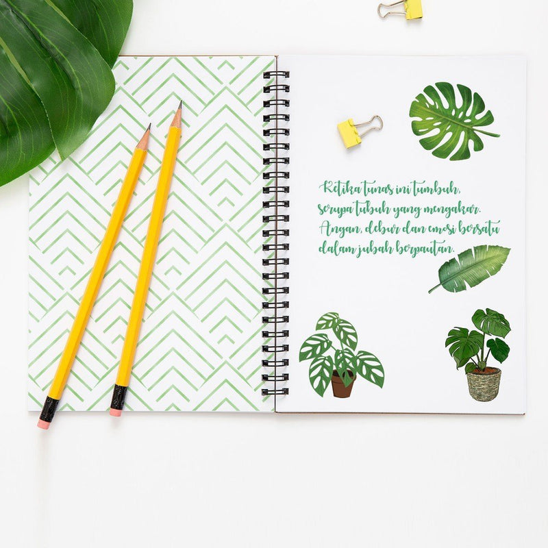 Stiker Journal Monstera by bukuqu