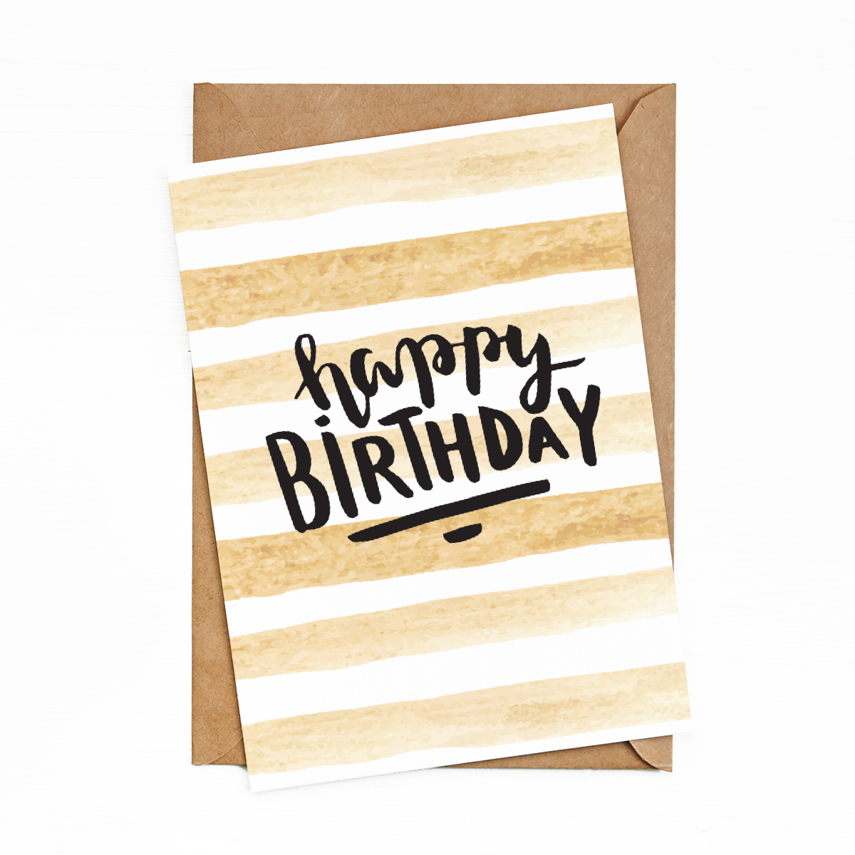 Greeting Cards HBD Gold by bukuqu