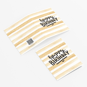 Greeting Cards HBD Gold by bukuqu