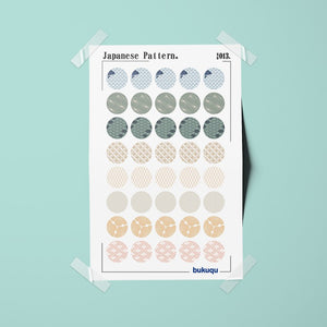 Stiker Deco Japanese Pattern by bukuqu