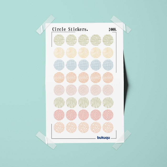 Stiker Deco Circle Stickers by bukuqu