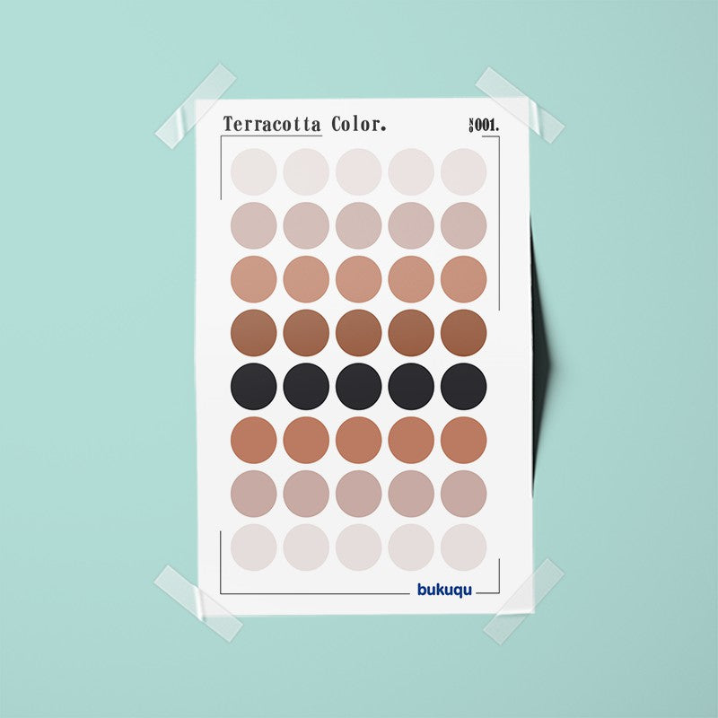 Stiker Deco Terracotta Color by bukuqu