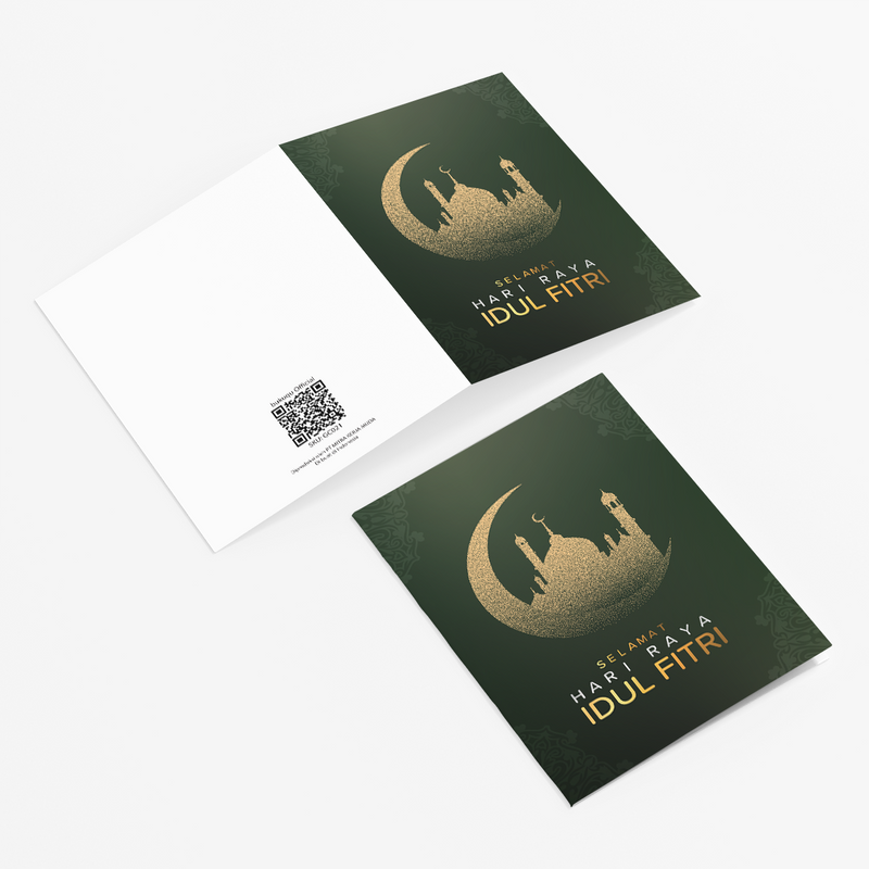 Greeting Cards IdulFitri Hijau by bukuqu