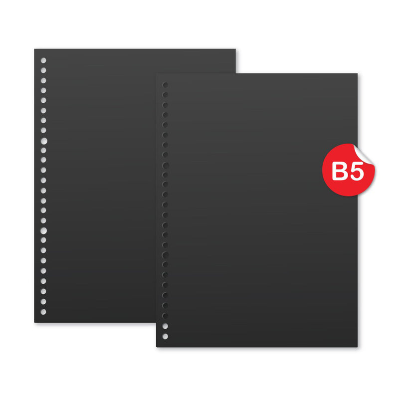 Loose Leaf B5 210 gsm Black paper by bukuqu