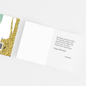 Greeting Cards Glitter Congrats by bukuqu