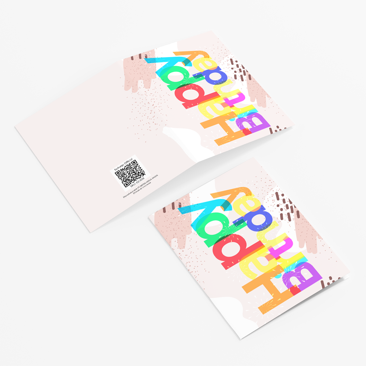 bukuqu Greeting Cards HBD Color
