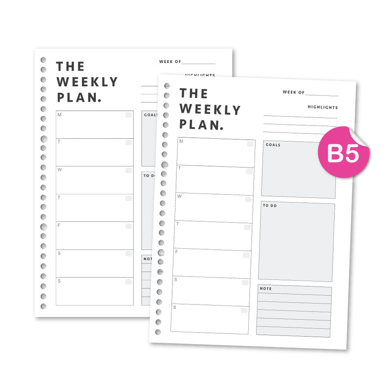 Loose Leaf B5 The Weekly Plan by bukuqu