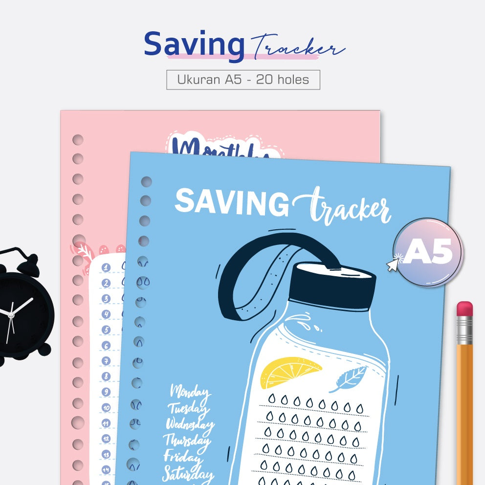 Loose Leaf A5 Saving Tracker by bukuqu