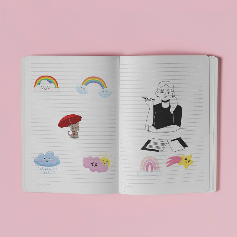 Stiker Journal Clouds by bukuqu