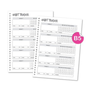 Loose Leaf B5 Habit Tracker by bukuqu
